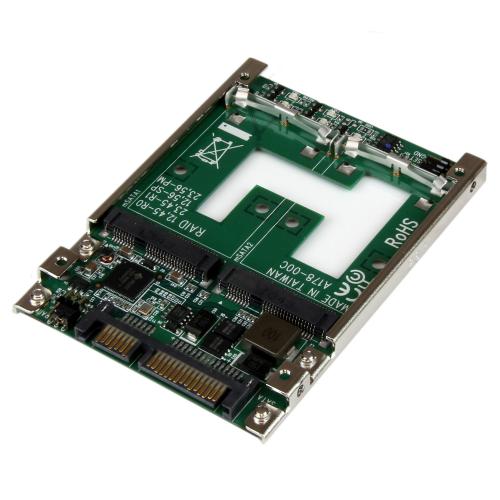 Adaptor Startech 25SAT22MSAT, SATA - 2x mSATA