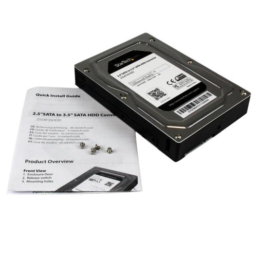 Rack HDD Startech 25SAT35HDD, SATA, Black