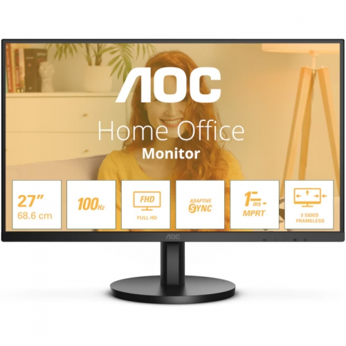 Monitor LED AOC 27B3HMA2, 27inch, 1920x1080, 8ms GTG, Black