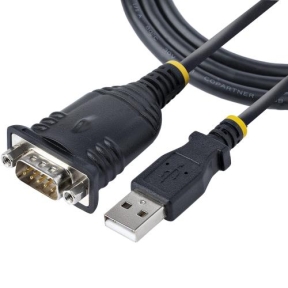 Cablu Startech 1P3FP-USB-SERIAL, USB - Serial, 1m, Black