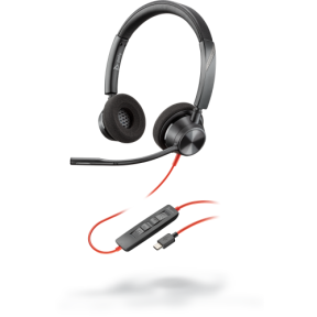 Casti cu microfon Poly BlackWire 3320, USB-C, Black