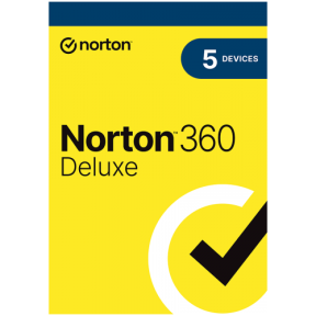 Norton 360 Deluxe 5D, 5 Devices/1Year, Base Retail