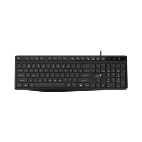 TASTATURA Genius "KB-117S", USB, cu fir, silentioasa, 104 taste, negru, "31300017400" (timbru verde 0.8 lei)