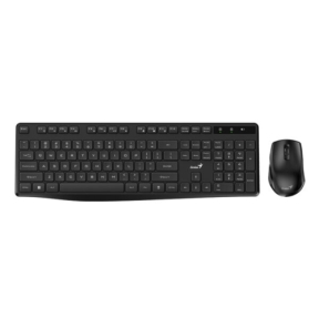 Kit Wireless Tastatura Genius KM-8206S, USB Wireless, Black + Mouse Optic, USB Wireless, Black