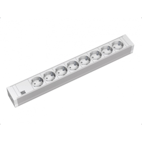 PDU Bachmann 333.601, 8x Schuko, White