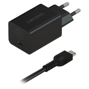 Incarcator retea Lenovo GaN Nano, 65 W, Black