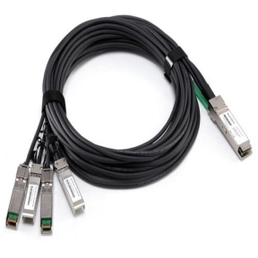 Cablu FO Dell 470-AAVO, QSFP+ - 4x SFP+, 1m, Black