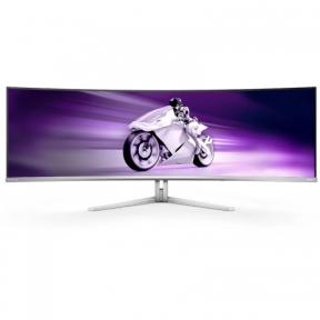 MONITOARE  Philips - gaming QD-OLED Curbat Philips Evnia, 48.9inch, 5120x1440, 0.03ms GTG, White 