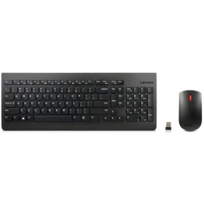 Kit Wireless Lenovo Essential - Tastatura, USB, Black + Mouse Optic, USB, Black