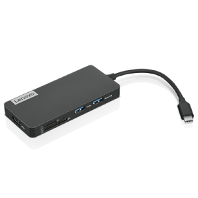 HUB USB Lenovo 4X90V55523, 2x USB 3.0, 1x USB 2.0, 1x USB-C, 1x HDMI, Black