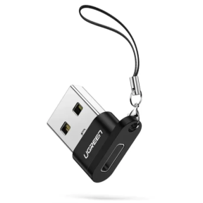 ADAPTOR Ugreen, "US280", USB(T) to USB Type-C(M), incarcare max 3A, negru "50568" (include TV 0.06 lei) - 6957303855681