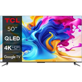 Televizor QLED TCL Smart 50C645 (2023) Seria C645, 50inch, Ultra HD 4K, Black