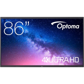 Display Interactiv Optoma 5863RK, 86 inch, 3840x2160 pixeli, Black