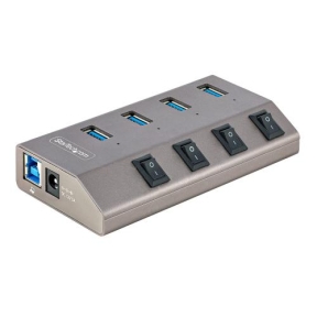 Hub USB Startech 5G4AIBS-USB-HUB, 4x USB 3.2 Gen 1, Gray