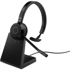 Casca cu microfon Jabra EVOLVE 65 TE Mono UC, Bluetooth/USB-A, Black + Stand incarcare