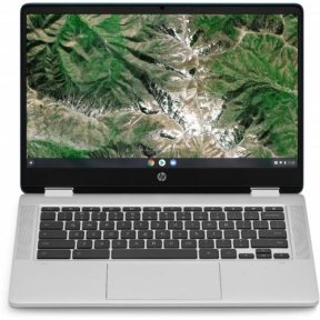 Laptop 2-in-1 HP Chromebook x360 14a-ca0000nn, Intel Pentium Silver N5030, 14inch, RAM 4GB, eMMC 128GB, Intel UHD Graphics 605, Chrome OS, Blue