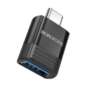 Adaptor Borofone BV18, USB 3.0 male - USB-C male, Black