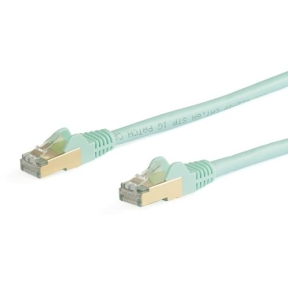 Patch Cord Startech 6ASPAT5MAQ, Cat6a, STP, 5m, Aqua