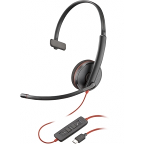 Casca cu microfon Poly by HP Blackwire C3210, USB-C, Black, Bulk