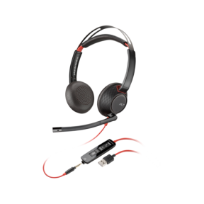 Casti cu microfon Poly by HP Blackwire C5220, 3.5mm jack/USB-A, Black