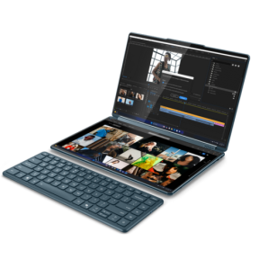 Laptop 2-in-1 Lenovo Yoga Book 9 14IAH10, Intel Core Ultra 9 285H, 2 x 14 inch Touch, RAM 32GB, SSD 1TB, Intel Arc 140T, Windows 11, Teal