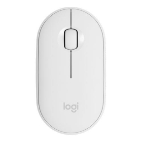 Mouse Optic Logitech Pebble M350, Bluetooth/USB Wireless, White