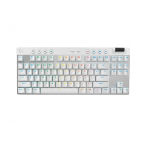 Tastatura Logitech G PRO X TKL Tactile, RGB LED, USB Wireless/Bluetooth, Layout UK, White