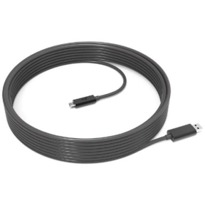 Cablu de date Logitech 939-001799, USB - USB-C, 10m, Black