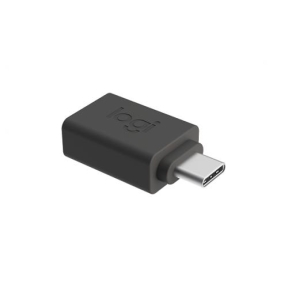 Adaptor Logitech 956-000005, USB - USB-C, Black