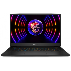 Laptop MSI Titan GT77HX 13VI, Intel Core i9-13980HX, 17.3inch, RAM 64GB, SSD 2TB, nVidia GeForce RTX 4090 16GB, Windows 11, Core Black