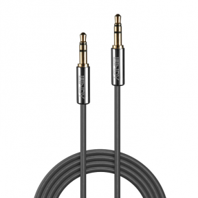 Cablu audio Lindy 35322, 3.5mm jack - 3.5mm jack, 2m, Cromo Line