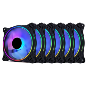 Ventilatoare PRO GAMING ARGB, 120 mm, 6 bucati, Black