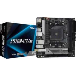 Placa de baza Asrock A520M-ITX/ac Socket AM4 micro ATX "A520M-ITX/AC"