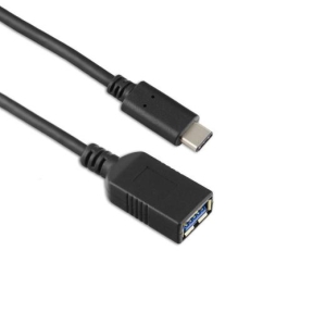 Cablu de date Targus ACC923EU, USB-A female - USB-C, 3m, Black