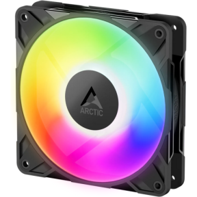 Set 3 ventilatoare Arctic "P12 Pro A-RGB LN - 3 Pack", 120mm, 450 - 2000 RPM, FDB, 49 cfm, 4-Pin Fan Plug + 4-Pin Socket/3-Pin A-RGB Plug + 3-Pin Socket, negru, "ACFAN00347A" (timbru verde 0.54lei)