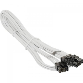 Cablu Seasonic SS2X8P-12VHPWR-600, 2x 8-Pin PCIe - 1x 16-Pin PCIe 5.0, 0.75m, White