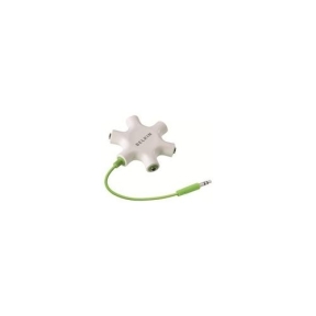 Adaptor Belkin RockStar, 5x 3.5 mm, White