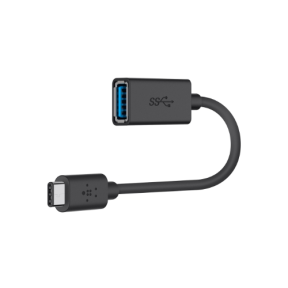 Adaptor Belkin, USB-C Male - USB 3.0 Female, Black