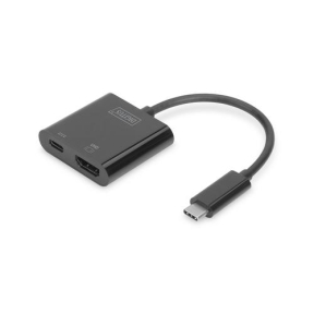 Adaptor Digitus Graphic DA-70856, HDMI - USB-C, Black