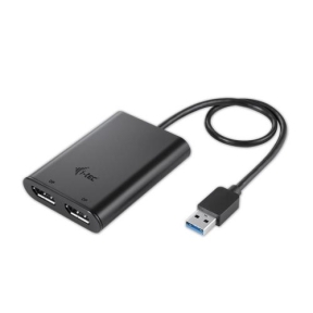 Adaptor i-tec USB 3.0/USB-C - 2x Display Port, Black