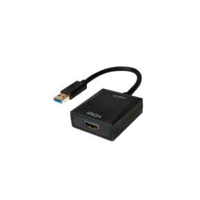 Adaptor Logilink, 1x USB 3.0 - HDMI, Black