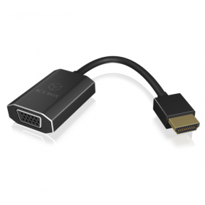 Adaptor Raidsonic IcyBox, HDMI Male - VGA Female, Black