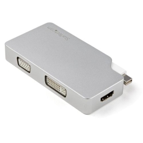 Adaptor Startech MDPVGDVHD4K, mini Displayport - VGA + DVI + HDMI, Silver