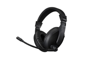 Adesso Stereo USB Multimedia Headphones with Microphone and built-in soundcard, 40mm Driver, USB connection