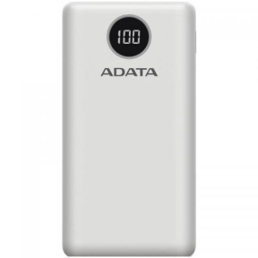 Baterie portabila A-Data P20000QCD, 20000mAh, 2x USB, 1x USB-C, White