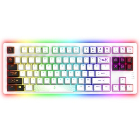 Tastatura AQIRYS Aludra TKL Mecanica, RGB LED, USB, White