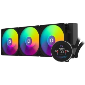 Cooler procesor AQIRYS Hydra 360 AiO Black, 3x 120mm