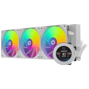 Cooler procesor AQIRYS Hydra 360 AiO, ARGB LED, 3 x 120mm, White