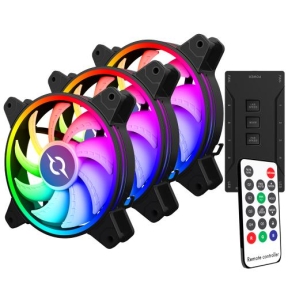 Kit Ventilatoare AQIRYS Libra, RGB, 120mm, 3 bucati