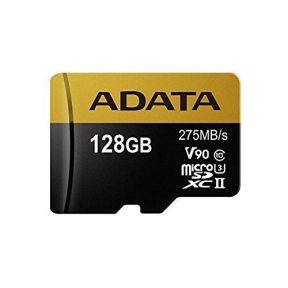 Memory Card microSDXC A-data Premier One 128GB, Class 10, UHS-II U3, V90 + Adaptor SD